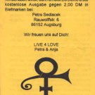 Prince - Flyer - Erotic City Voice - Germany   Flyer -   ex