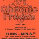 Prince - Flyer - Chronic Freeze - UK   Flyer -   m