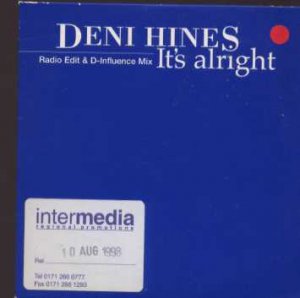 Deni Hines - It's Alright  - UK 2 track Promo CD Single MUSH36CDP
