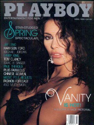 Vanity, Jay Leno, Larry King, Tom Clancy - Playboy April 1988 - USA   Magazine -