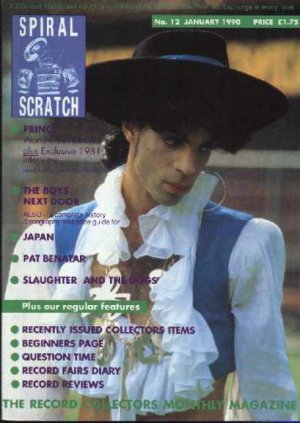 Prince, Japan, Pat Benatar - Spiral Scratch January 1990 - UK   Magazine - No 12
