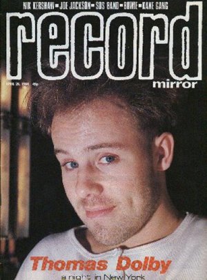 Thomas Dolby, George Clinton, Nik Kershaw, SOS Band, Bowie - Record Mirror - Apr