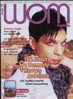 Prince/Johnny Cash/Chris Rea - WOM -Journal Jan 97 - Germany   Magazine -   m