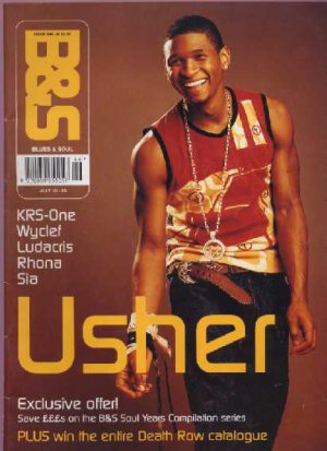 Usher, KRS-One, Sia, Rhona, Ludacris, Wyclef - Blues & Soul July 2001 - UK   Mag