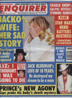Prince, Michael Jackson, Elizabeth Taylor - National Enquirer March 1997 - USA