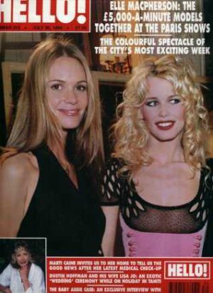 Prince/Claudia Schiffer/Dustin Hoffman - Hello July 1994 - UK   Magazine -   ex