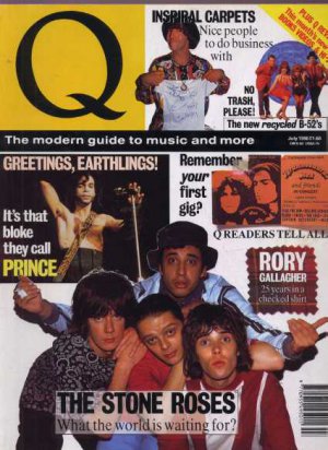 Prince, Stone Roses, Inspiral Carpets, Rory Gallagher - Q Magazine - July 1990 -