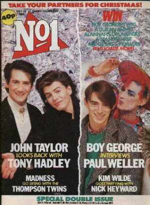 Prince, Boy George, Paul Weller, Madness, John Taylor - No1 - Number One - Dec 1