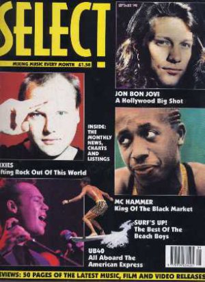 Prince, Jon Bon Jovi, Pixies, UB40 - Select September 1990 - UK   Magazine - 836
