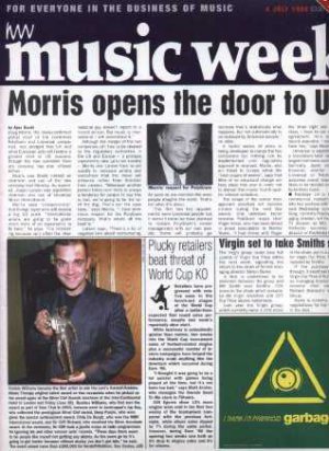 Prince, Robbie Williams, Jaco Pastorius, Various - Music Week - July 1998 - UK