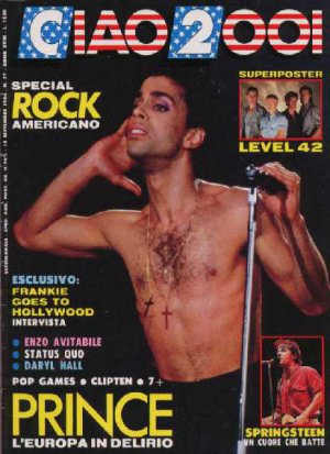 Prince, Status Quo, Daryl Hall, Level 43 - Ciao 2001 - September 1986 - Italy