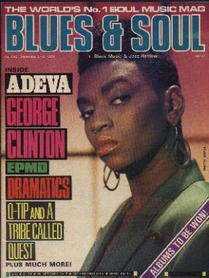 George Clinton,Adeva,EPMD,Dramatics,Q-Tip - Blues & Soul Sept 1989 - UK   Magazi