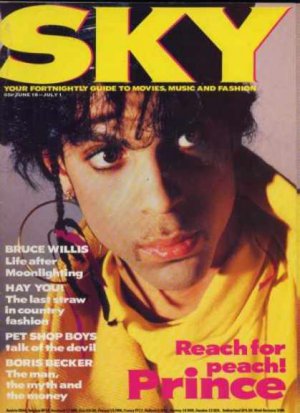 Prince, Bruce Willis, Pet Shop Boys, Boris Becker - Sky June 1987 - UK   Magazin