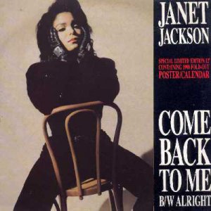 Janet Jackson - Come Back To Me - UK   12" Single - USAD681 vg/ex