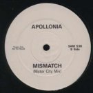 Apollonia - Mismatch - UK Promo  12" Single - SAM538 m/m