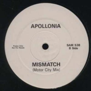 Apollonia - Mismatch - UK Promo  12" Single - SAM538 m/m