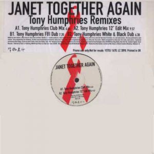 Janet Jackson - Together Again - UK Promo  12" Single - VSTDJ1670 ex/m