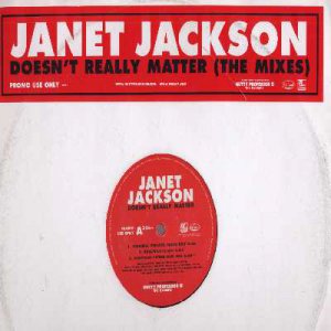 Janet Jackson - Doesn't Really Matter - UK Promo  12" Single - JJVP1 ex/ex