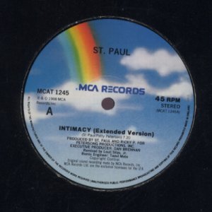 St. Paul - Intimacy - UK   12" Single - MCAT1245 ex/m