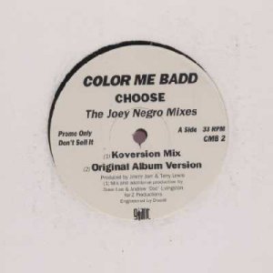 Color Me Badd - Choose - UK Promo  12" Single - CMB2 ex/m