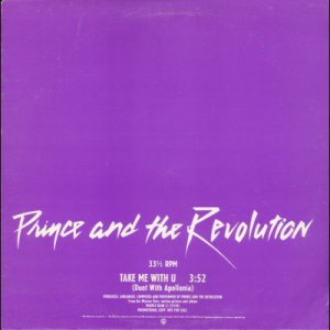 Prince - Take Me With U - USA Promo  12" Single - PROA2263 ex/m
