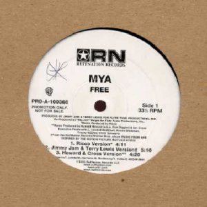 Mya - Free - USA Promo  12" Single - 100366 ex/ex
