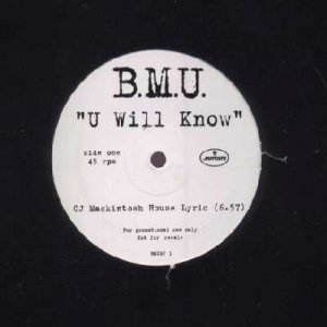 B.M.U. - U Will Know - UK Promo  12" Single - BMUDJ1 ex/ex