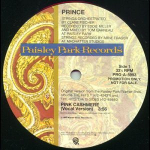 Prince - Pink Cashmere - USA Promo  12" Single - PROA5993 ex/m