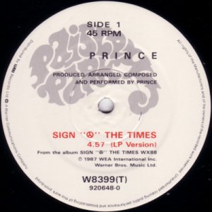 Prince - Sign O' The Times - EU   12" Single - W8399T vg/ex