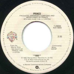 Prince - 1999 - USA   7" Single - 7-29896 ex/ex