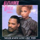 Alexander O'Neal - Never Knew Love Like This - UK   7" Single - 651382-7 ex/m
