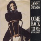 Janet Jackson - Come Back To Me - UK   7" Single - USA681 ex/m