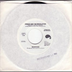 Prince - Mountains - USA Promo  7" Single - 7-28711 ex/m