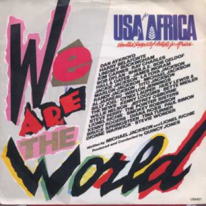 Various - We Are The World - UK   7" Single - USAID1 ex/m