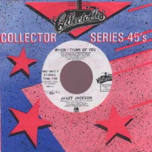 Janet Jackson - When I Think Of You - USA   7" Single - 218673-7 m/m