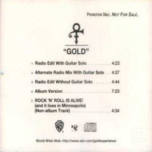 Prince - Gold - USA Promo  CD Single - PROCD7941 m/m