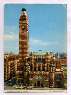 WESTMINSTER Cathedral LondonPostcard by John Hind