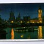 The HOUSES OF PARLIMENT London Postcard At Night John Hinde Topo