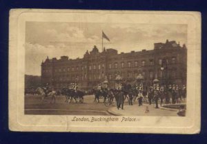 BUCKINGHAM PALACE London TUCK Postcard 1909 Topo Mounted Troops" or Horse Guards