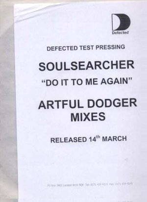 Soulsearcher - Do It To Me Again - UK 12" Single -  m/m