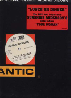 Sunshine Anderson - Lunch Or Dinner - UK 12" Single - PR300584 ex/m
