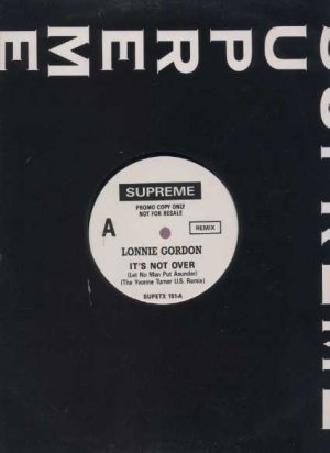 Lonnie Gordon - It's Not Over - UK 12" Single - SUPETX151 ex/ex