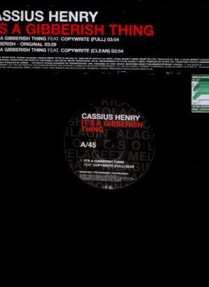 Cassius Henry - It's A Gibberish Thing - UK 12" Single - WMCST40413 ex/ex