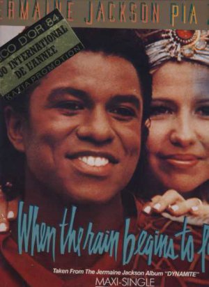 Jermain Jackson & Pia Zadora - When The Rain Begins To Fall - Germany 12" Singl