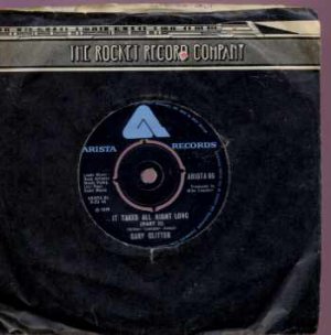Gary Glitter - It Takes All Night Long - UK 7" Single - ARISTA85 vg/vg