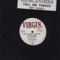 The Highlanders - Tell Me Things - UK 12" Single - VST1130DJ vg/vg