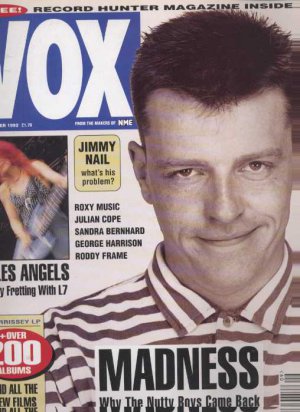 Madness/George Harrison/Sandra Bernhard - Vox Magazine - September 1992 - UK Mag