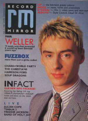 Paul Weller/Fuzzbox/Julion Cope/Freddie Jackson - Record Mirror Magazine - Feb 7