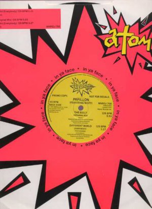 Papillon Ft Misty - Different World - UK 12" Single - WNRDJ768 ex/ex