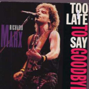 Richard Marx - Too Late To Say Goodbye - UK 7" Single - MT80 ex/m